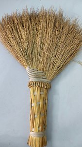 Escoba Duradera de Hierba Natural, Escoba de Coco y Bambú, Escoba de Paja de Arroz - Product Image 6
