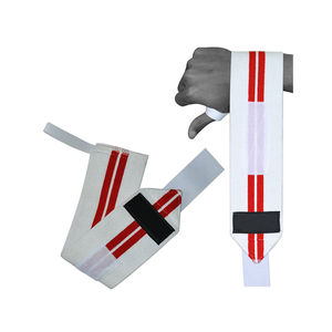 Bandes de maintien pour poignets en coton personnalisées avec logo OEM, couleurs et tailles variées - Haute élasticité, respirantes, unisexes, pour la musculation - Product Image 2