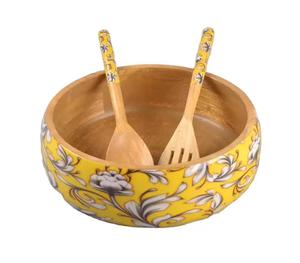 Resin Border Wood and <b>Epoxy</b> Resin Fruit Bowl Creative Salad Bowl Decorative Wooden Bowl Plates Dishes Dinnerware Type - Product Image 4