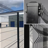Vente directe d'usine Garde-corps en colonne de pêche Maille de fil métallique 3D Clôture décorative pour jardin