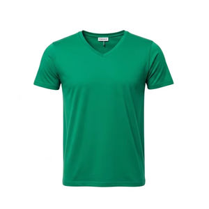 Transpirable 100 por ciento algodón manga corta Camisetas cuello redondo suave ligero liso camiseta para impresión personalizada y ropa casual - Product Image 2