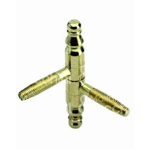 BISAGRA BARROCA ANUBA Art. 131 con letrero de acero chapado en latón - Product Image 1