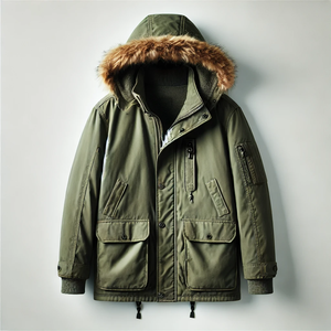 Vente en gros de vestes parka d'hiver de qualité supérieure pour hommes de meilleur style vestes parka d'occasion vêtements d'extérieur décontractés veste manteau mi-long - Product Image 2