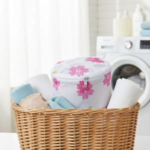 Floral Pattern Durable & Foldable Bra <b>Laundry</b> <b>Bag</b> | Protects Bras From Deformation | <b>Washing</b> Machine Safe | Made in Taiwan - Product Image 2