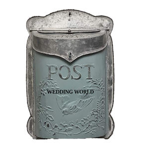 Buzón de metal con recubrimiento de polvo blanco Buzón de correo hecho a mano de calidad superior Caja de correos de metal montada en la pared de forma personalizada - Product Image 5
