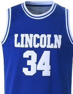 Maillot de basket-ball Shuttlesworth personnalisé à séchage rapide 34 maillot imprimé du lycée Lincoln grande taille fabriqué au Pakistan - Product Image 1