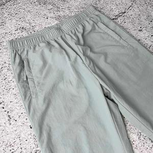 OEM Custom Men's Straight Flare <b>Sweatpants</b> with Rhinestone Lightweight Elastic Waist Nylon Windbreaker Pants Stripe Design - Product Image 6