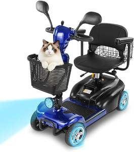 Scooter de mobilité à 4 roues pour adultes et personnes âgées, autonomie de 15 miles, 6 mph, capacité de 300 livres, design pliable et compact - Product Image 6