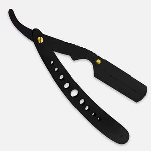 Maquinilla de afeitar de barbero de borde recto clásica profesional-Shavette de Garganta Cortada de calidad - Product Image 2