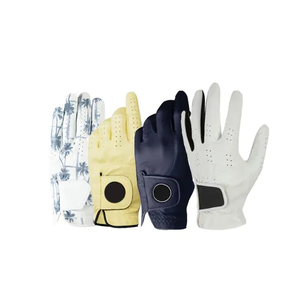 Guantes de golf sencillos blancos con imágenes y logotipos personalizados al por mayor, guantes de golf de piel sintética para hombre - Product Image 2