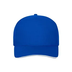 Gorra Cappellino de 5 Paneles, Estilo Sandwich, de Algodón Orgánico, Artículos Promocionales Sostenibles - Product Image 4