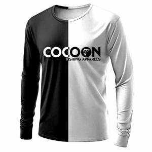 T-shirts surdimensionnés en tricot à manches longues pour hommes, imprimés papillon, personnalisables, impression numérique, personnalisables, unis, sur mesure, vente en gros - Product Image 5