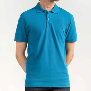 เสื้อโปโลแขนสั้นของผู้ชายเสื้อคอตตอนแบบดั้งเดิมระบายอากาศได้ - Product Image 1