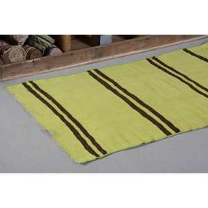 Tapis Classique Moderne en Laine Verte et Marron de 2.8X5 pieds, Style Turc Vintage, Rectangle Patchwork en Latex pour Chambre d'Adolescents - Product Image 5