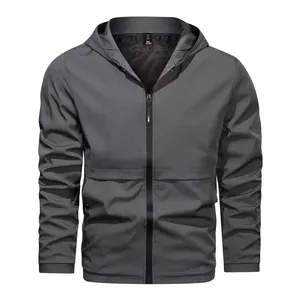 Blouson d'aviateur en toile de haute qualité pour hommes avec col montant conception unique de tache personnalisée couleur unie logo avant prix de gros - Product Image 2