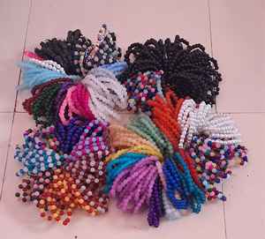 Beads Resin and <b>glass</b> Accessories Ice Crack Two-Color Gradient <b>Chain</b> Loose Beads for Decoration - Product Image 1