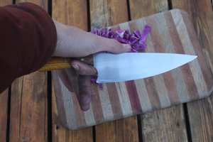 Couteau de cuisine en acier inoxydable Damas à vente chaude 2025, étui en cuir, certifié CE classe I pour utilisation chirurgicale en hôpital - Product Image 4