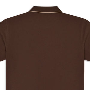 Customizable <b>Men's</b> High-End 100% Cotton for Polo <b>Shirt</b> Eco-Friendly Solid Pattern Fabric <b>Brown</b> Plain Pique Design Sizes XL 5XL - Product Image 5