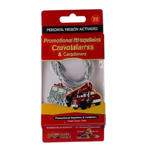 Portachiavi Personalizzato per Vigili del Fuoco con Camion dei Pompieri, Portachiavi e Moschettoni Promozionali - Product Image 2