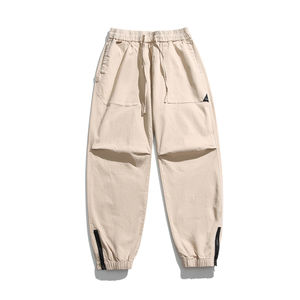 Pantalon de jogging décontracté pour homme, coupe ample, en velours côtelé, anti-plis, jambe droite, taille élastique, nouveau style, le plus vendu (OEM) - Product Image 1