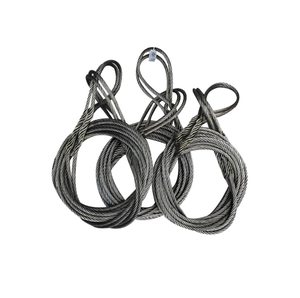 手編みワイヤーロープハンドスプライス亜鉛メッキまたは無亜鉛メッキ繊維コアワイヤーリフティングスリング製造価格 - Product Image 4