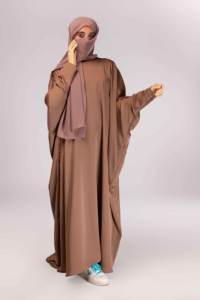 Nouveau prix de gros solide élégant Abaya chauve-souris robe islamique femme musulmane vêtements tailles personnalisées Bisht Abaya - Product Image 3