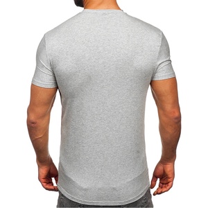 Vente en gros du fabricant 220 Gsm T-shirt imprimé en coton épais T-shirt graphique personnalisé coupe ajustée avec impression de logo pour les hommes - Product Image 2