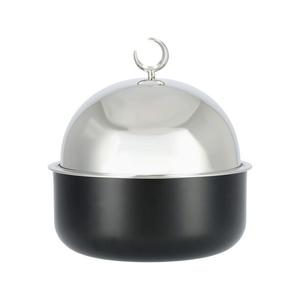 ภาชนะบรรจุอาหารโลหะรูปทรงกลมดีไซน์สวยหรูพร้อมดวงจันทร์ด้านบนและฝาโลหะขนาด25x25x27ซม. - Product Image 3