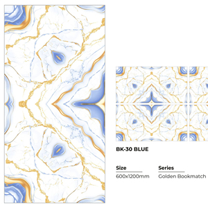 Golden Radiance Glossy Premium Grade Porcelain Vitrified Tiles Marble Look Interior Use Hotels Villas Apartments Easy Adhesive - Product Image 1