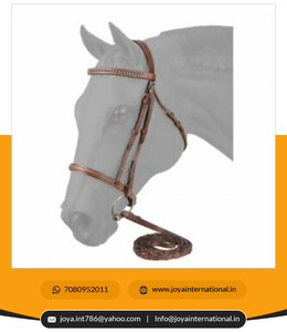 Vente en gros de bride anglaise surélevée en cuir de taille cheval bride en cuir occidental à vendre tout pli d'emballage personnalisé - Product Image 6