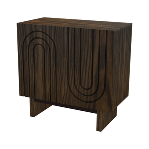 Clihome Furniture Door Accent <b>Cabinet</b> Brown Teak Mahogany Suar <b>Living</b> <b>Room</b> Minimalist Simple 161099 - Product Image 2