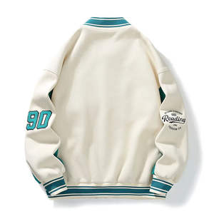 High Quality Heavy Chenille Fabric Men's Vintage Baseball Letterman <b>Jacket</b> Best High Street Style Varsity Embroidered <b>Patchwork</b> - Product Image 4