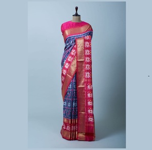 Tissu indien traditionnel doux Vichitra soie impression numérique Sari dernier sari exclusif ethnique mariée adultes mariages superbe - Product Image 1