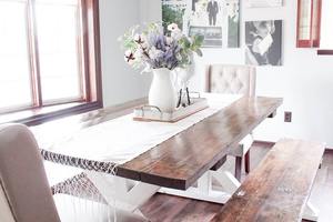 Tapete de mesa de macramé bohemio hecho a mano decorativo tejido de algodón para mesa de comedor mesa de centro y decoración diaria del hogar - Product Image 4