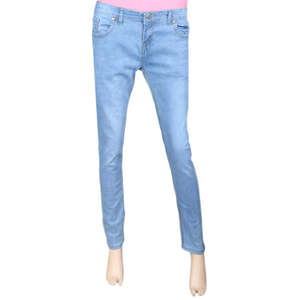 Pantalon en jean pour femme - Bleu clair - Product Image 3