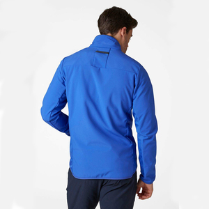 Blouson bomber coupe-vent bleu pour homme, col montant, fermeture éclair, vêtement d'hiver décontracté, coupe régulière, 100 % polyester, réversible - Product Image 2