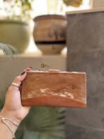 Dompet Kulit Sapi Asli Vintage Musim Panas untuk Wanita, Bergaya, Multifungsi, Desainer, untuk Acara Malam & Sehari-hari, dengan Kancing Tekan