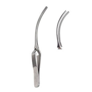 Meilleure vente DeBakey Bulldog pince pince atraumatique 1.5 courbé cardiaque en acier inoxydable Instruments de chirurgie Bulldog pince - Product Image 1