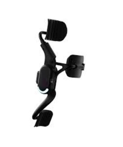 Soporte de Teléfono Manual Ajustable Negro para Rejilla de Ventilación de Coche con Agarre Seguro y Diseño Giratorio - Product Image 1
