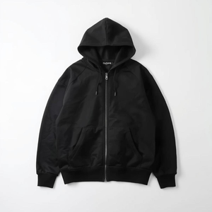 Sudadera con Capucha Negra Bordada para Invierno, Chaqueta de Forro Polar con Impresión Digital y Opciones de Marca Privada OEM/ODM - Product Image 4