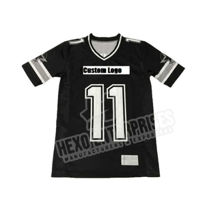 Vente en gros de maillots de football américain en polyester personnalisés sublimation respirante meilleurs styles de maillots de football du Pakistan - Product Image 1