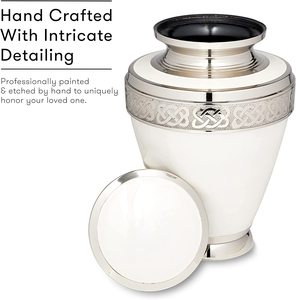 Urne de crémation en aluminium de qualité accrocheuse avec des urnes de crémation pour adultes de qualité fine pour les cendres humaines - Product Image 2