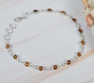 Natural Multi Tourmaline 925 Sterling <b>Silver</b> Gemstone <b>Adjustable</b> Handmade <b>Bracelet</b> October Birthstone Gift for Birthday - Product Image 4