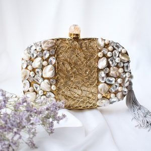 Meilleure vente pochette de soirée sac à main en résine de haute qualité pochette en nacre de luxe pochette en résine strass sac à main pochette sac à main - Product Image 4