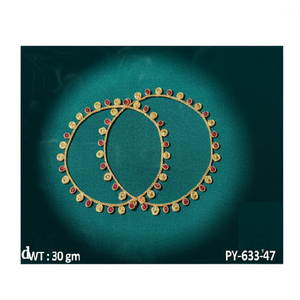 Tobillera de oro brillante polaco Payal para Pie ajustable para mujer, ideal para matrimonio y Festival a bajo precio - Product Image 2