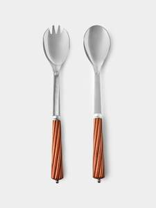 Élégant ensemble de service à salade en acier inoxydable avec un design mince et un attrait contemporain adapté aux occasions formelles - Product Image 3