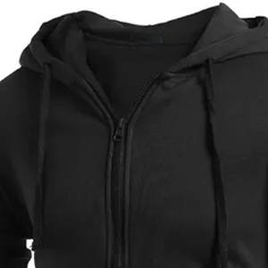 Factory Custom Zipper Hooded Fleece Color Matching Sport <b>Men</b> <b>Cardigan</b> Fleece Hoodies Street Wind Wholesale Custom Logo Printed S - Product Image 2