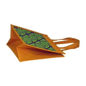 Bolsas de mano con logotipo impreso personalizado Bolsa de compras de yute reutilizable ecológica para ropa Promoción original - Product Image 2