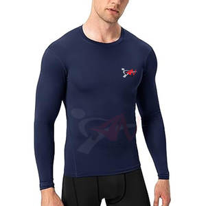 Nouveau rashguard pour homme à manches longues pour la natation, le surf, la salle de sport, l'entraînement, tissu extensible à séchage rapide - Product Image 2