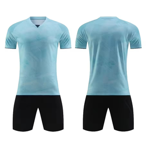 Maillots de football d'été pour hommes à séchage rapide, respirants, 100 % polyester, manches courtes, légers, extensibles dans quatre directions, personnalisables - Product Image 3